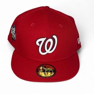 Washington Nationals 2019 World Series New Era 59FIFTY Fitted Hat 7 1/2 Red